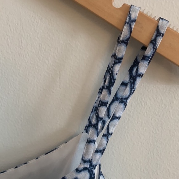 BB Dakota Blue & White Tank Romper! Size XS - Picture 3 of 8